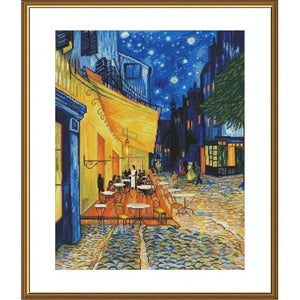 Counted Cross Stitch Kit Van Gogh's Night Terrace DIY needlepoint thread cross stitch