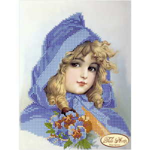 Bead embroidery kit Tela Artis Pansies TM-037 - Marlena.shop