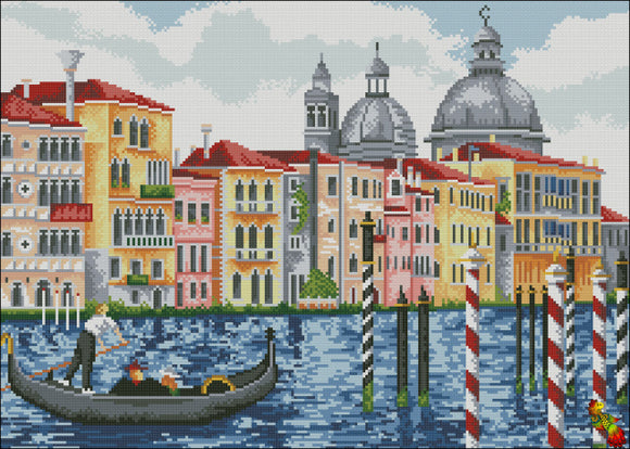 DIY Bead Embroidery KIT Canals of Venice