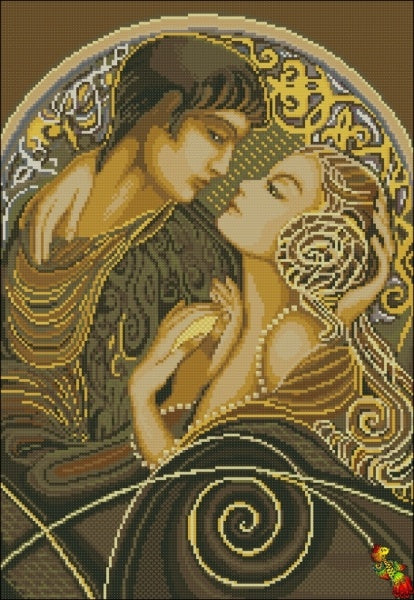 DIY Bead Embroidery kit Romeo and Juliet