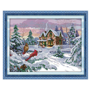 Bead EMBROIDERY kit Winter memories