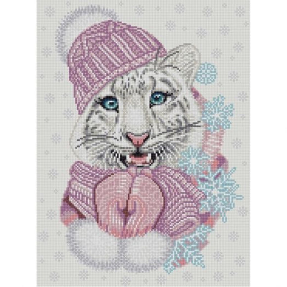 Bead Embroidery Kit Needlepoint Lioness Monroe