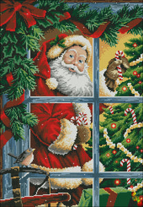 DIY Bead Embroidery Kit Santa Claus