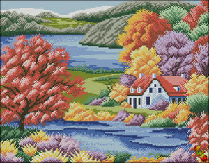 DIY Bead Embroidery kit Autumn is full of colors