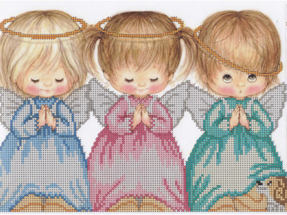 Bead Embroidery Kit DIY three little angels
