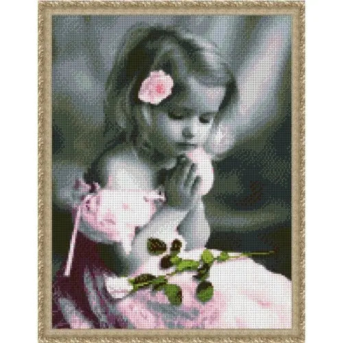 Bead Embroidery Kit baby girl prayer