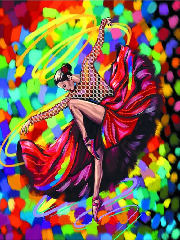 DIY Bead Embroidery Kit ballerina dancer dance of passion