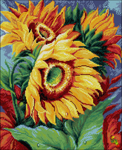 DIY Bead Embroidery kit Dazzling sunflowers