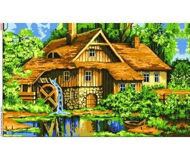 Bead EMBROIDERY kit A HOUSE IN THE FOREST