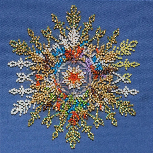 Delicate Flowers Bead Embroidery Kit, code AB-805 Abris Art