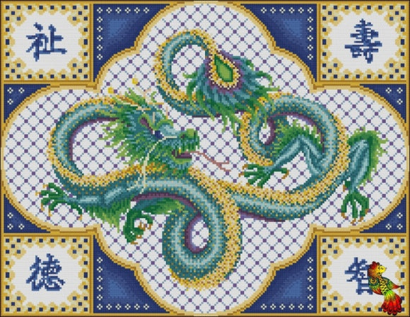 Bead Embroidery kit Chinese dragon