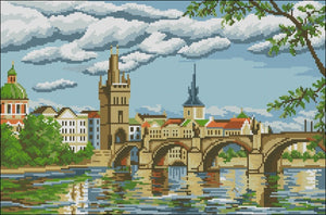 Prague bridge DIY Bead Embroidery kit