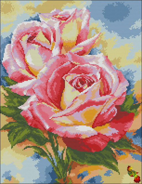 Roses varieties Caribia DIY Bead Embroidery kit