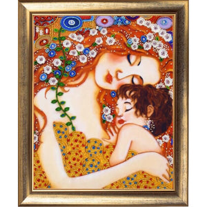 Bead Embroidery KIT DIY Gustav Klimt Mother and child