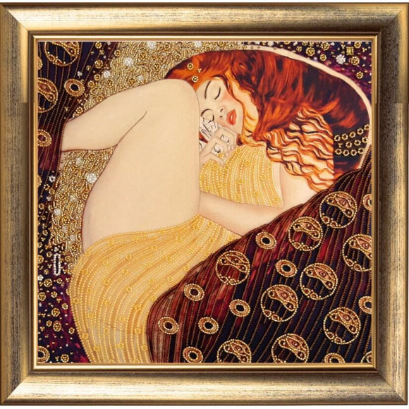 Bead Embroidery KIT DIY Gustav Klimt Danae