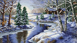 Bead EMBROIDERY kit Winter river