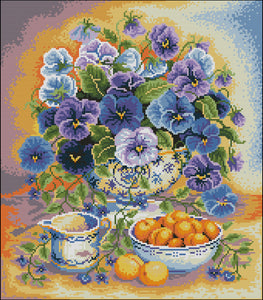 DIY Bead Embroidery kit Lilac jam