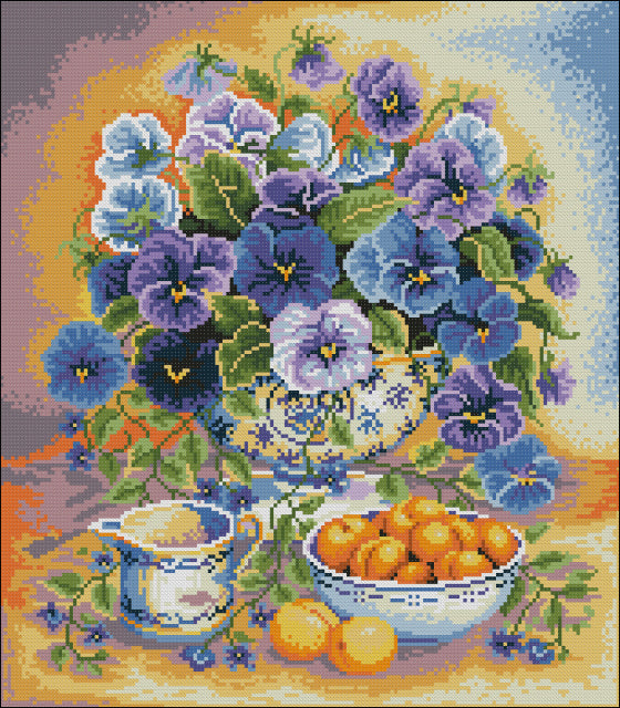 DIY Bead Embroidery kit Lilac jam