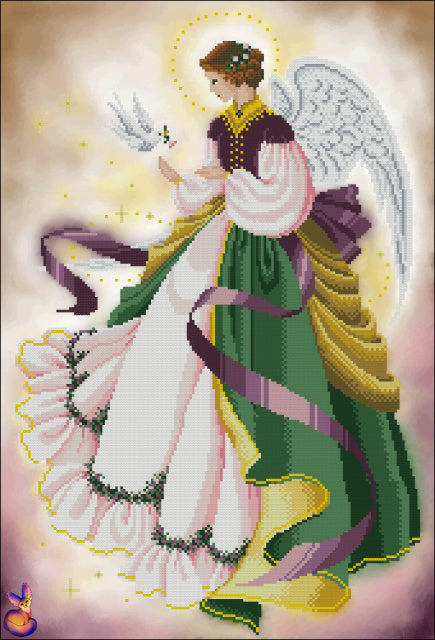 Bead Embroidery Kit Angel - the messenger of the world