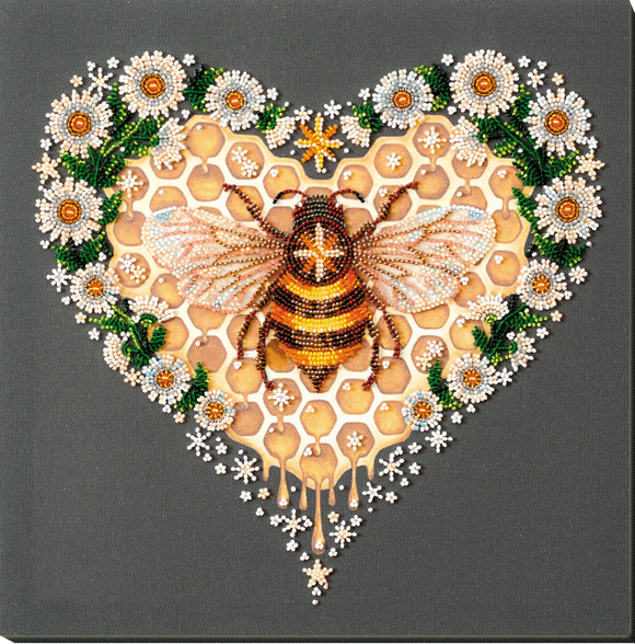 Honeysuckle Abris Art. Bead embroidery kit
