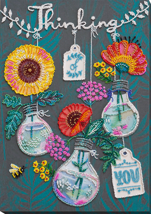 I think about you Abris Art. Bead embroidery kit