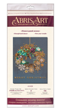 Christmas wreath Abris Art. Bead embroidery kit