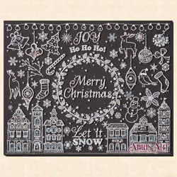 Silver sparks CHRISTMAS Abris Art. Bead embroidery kit