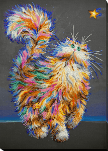 I remember. Cat Abris Art. Bead embroidery kit