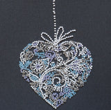 Lace heart Abris Art. Bead embroidery kit