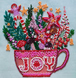 "Holiday tea party" Abris Art. Bead embroidery kit