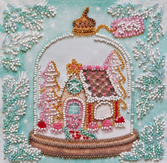 A cheerful house Abris Art. Bead embroidery kit