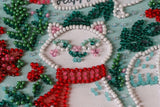 "Cat in a Scarf" Abris Art. Bead embroidery kit