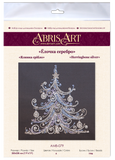 Silver Christmas tree Abris Art. Bead embroidery kit