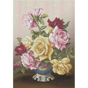 Bead Embroidery Kit DIY BOUQUET OF ROSES beads - Marlena.shop