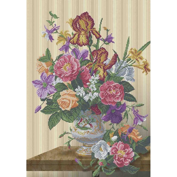 Bead Embroidery Kit DIY SUMMER BOUQUET beads - Marlena.shop