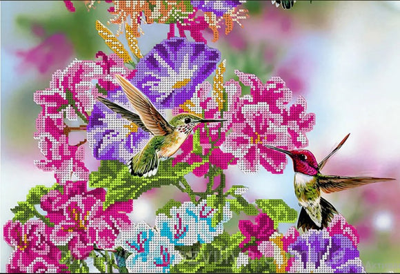 Bead Embroidery kit hummingbird dance
