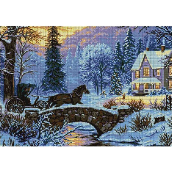 Bead Embroidery Kit Winter walk beads - Marlena.shop