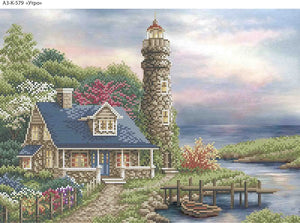 Bead Embroidery Kit House on the coast