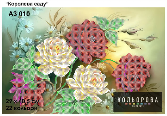 Beads embroidery kit DIY colorful roses
