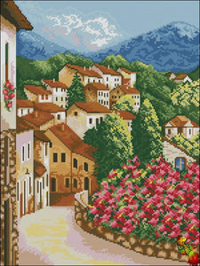 Spanish streets DIY Bead Embroidery kit