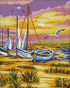 Evening on the beach DIY Bead Embroidery kit