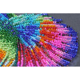 Rainbow dance. Abris Art. Bead embroidery kit. DIY BEAD KIT