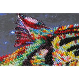 Colored tigers. Abris Art. Bead embroidery kit