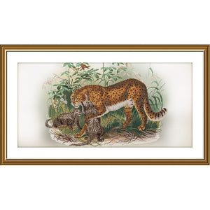 DIY Cross Stitch Kit "Wild cats" Nova Sloboda