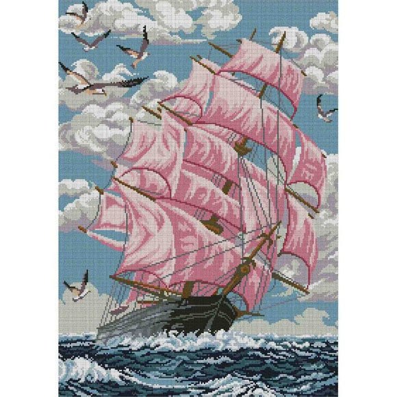 Bead Embroidery Kit SCARLET SAILS - Marlena.shop