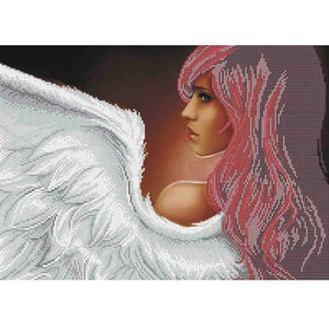 Bead Embroidery Kit Angel woman Beadwork - Marlena.shop