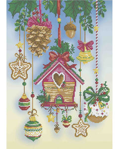 Bead Embroidery Kit DIY GINGERBREAD HOUSE - Marlena.shop