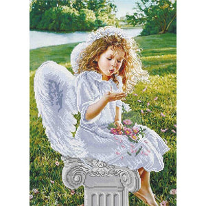 Bead Embroidery Kit Angelbaby girl Beadwork - Marlena.shop