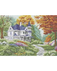 Bead Embroidery Kit VICTORIAN LANDSCAPE - Marlena.shop