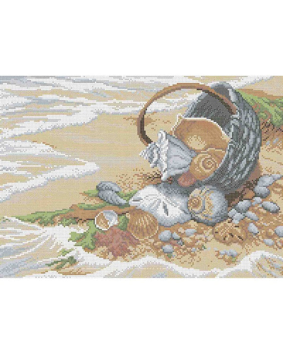 Bead Embroidery Kit DIY SEAFOOD - Marlena.shop